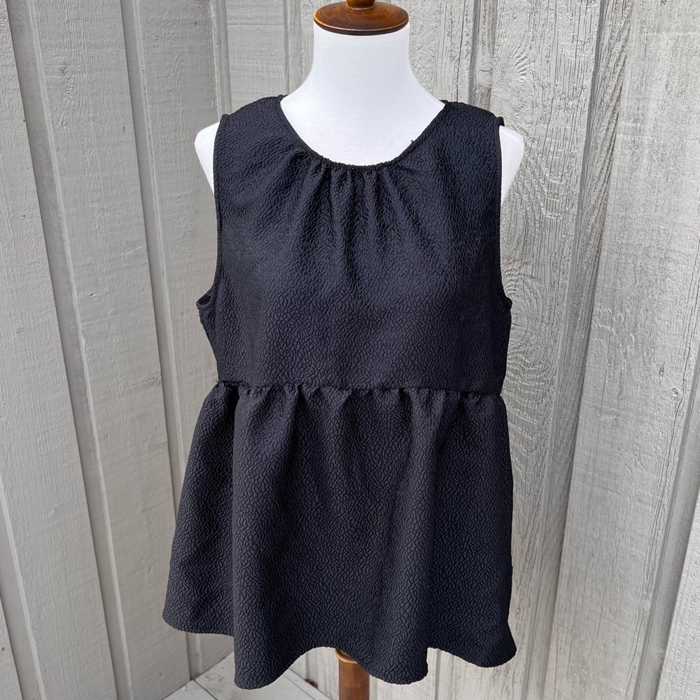 Who What Wear Target Sleeveless Flounce Tank Top